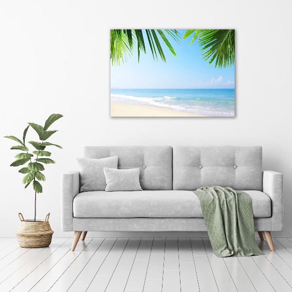 Acrylic wall art Tropical beach