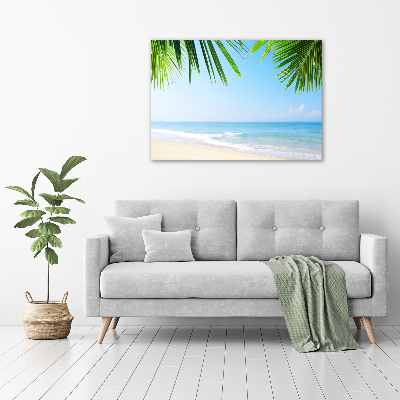 Acrylic wall art Tropical beach