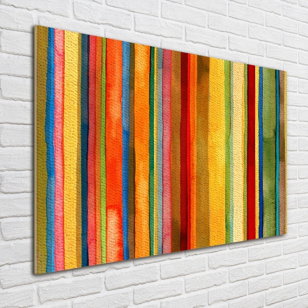 Print on acrylic Colorful stripes