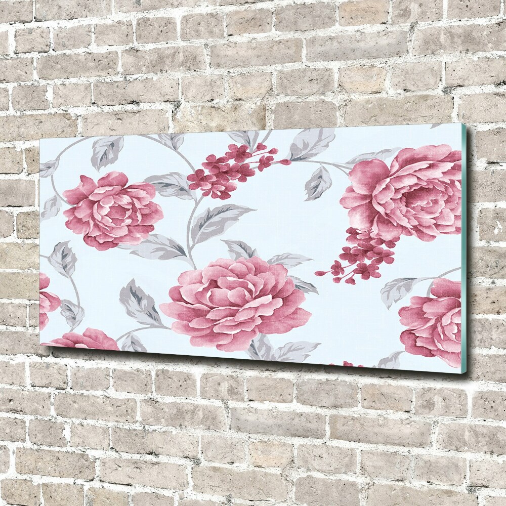 Acrylic wall art Peonies