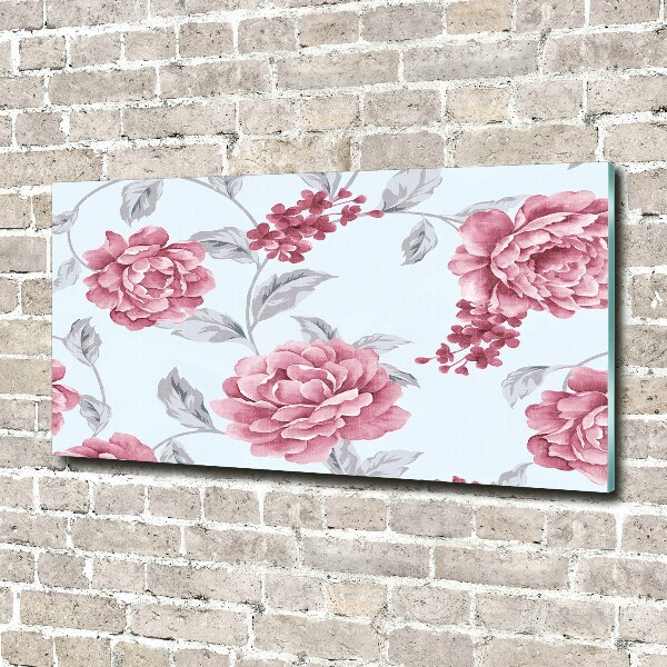 Acrylic wall art Peonies