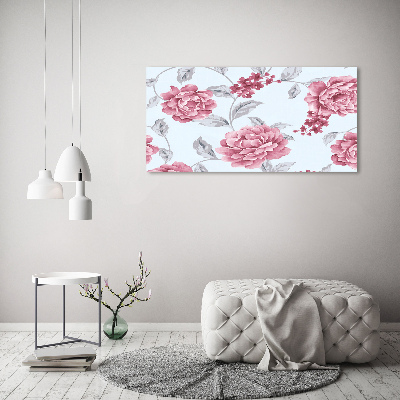 Acrylic wall art Peonies