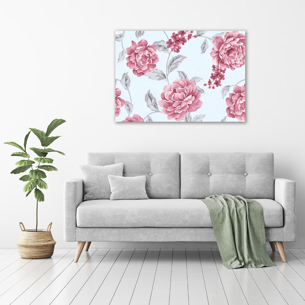 Acrylic wall art Peonies