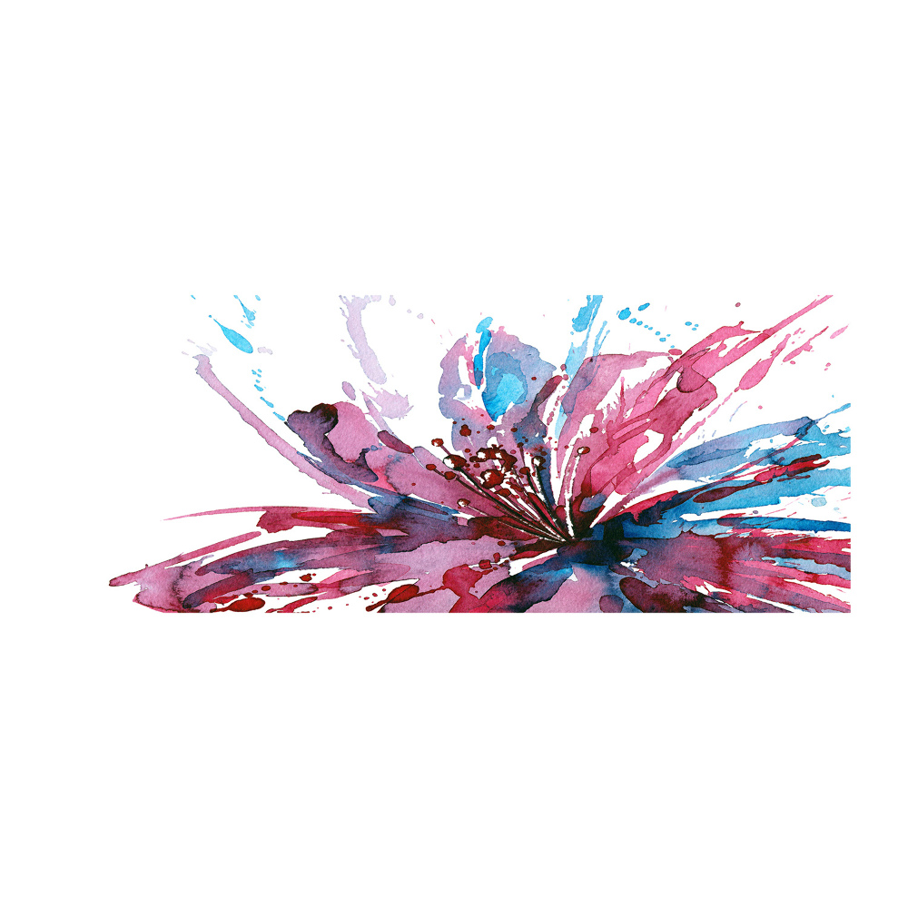 Acrylic wall art Abstract flower