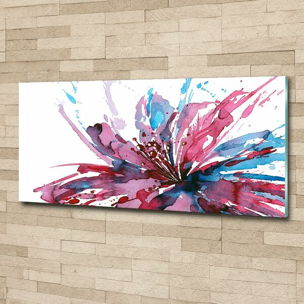 Acrylic wall art Abstract flower