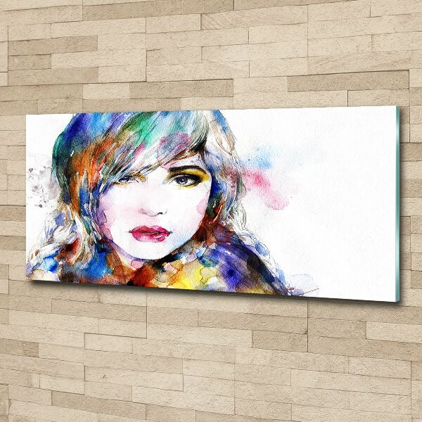 Acrylic wall art Woman's face