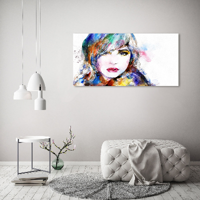 Acrylic wall art Woman's face