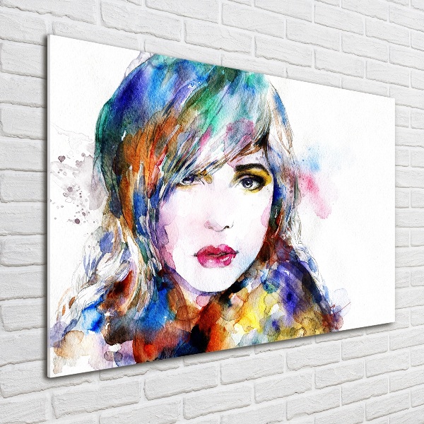 Acrylic wall art Woman's face