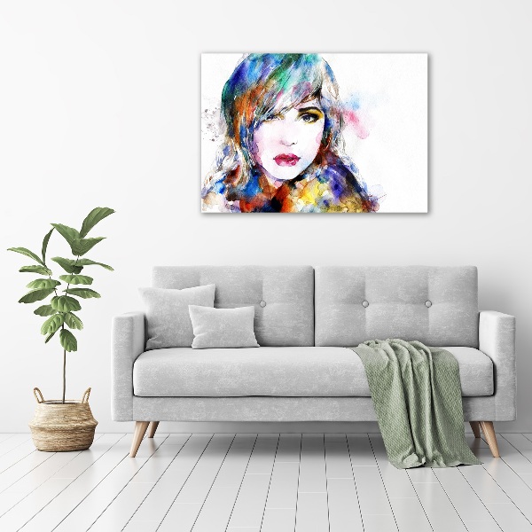 Acrylic wall art Woman's face