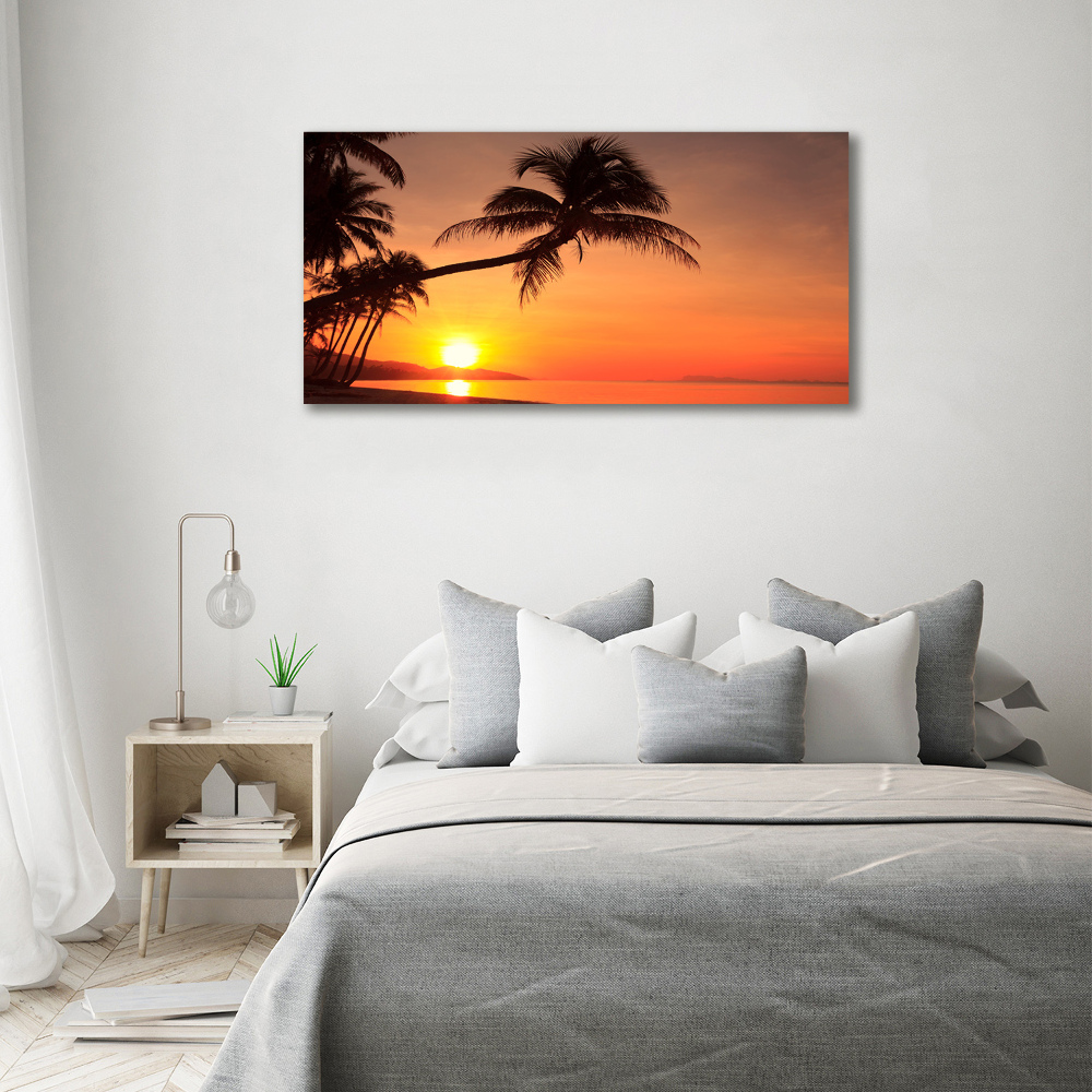 Print on acrylic Sunset beach