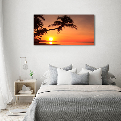 Print on acrylic Sunset beach