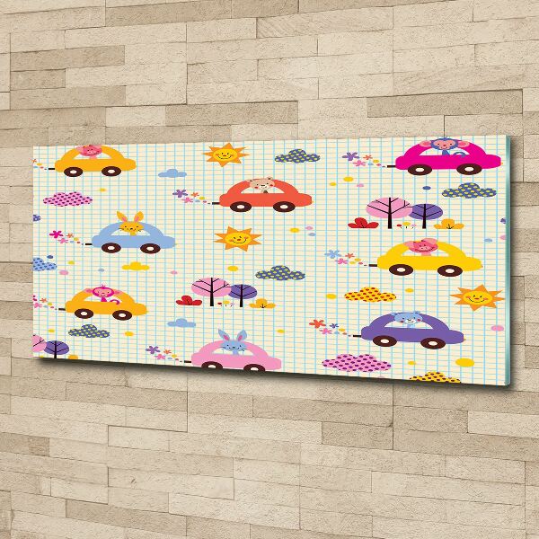 Acrylic print Cars