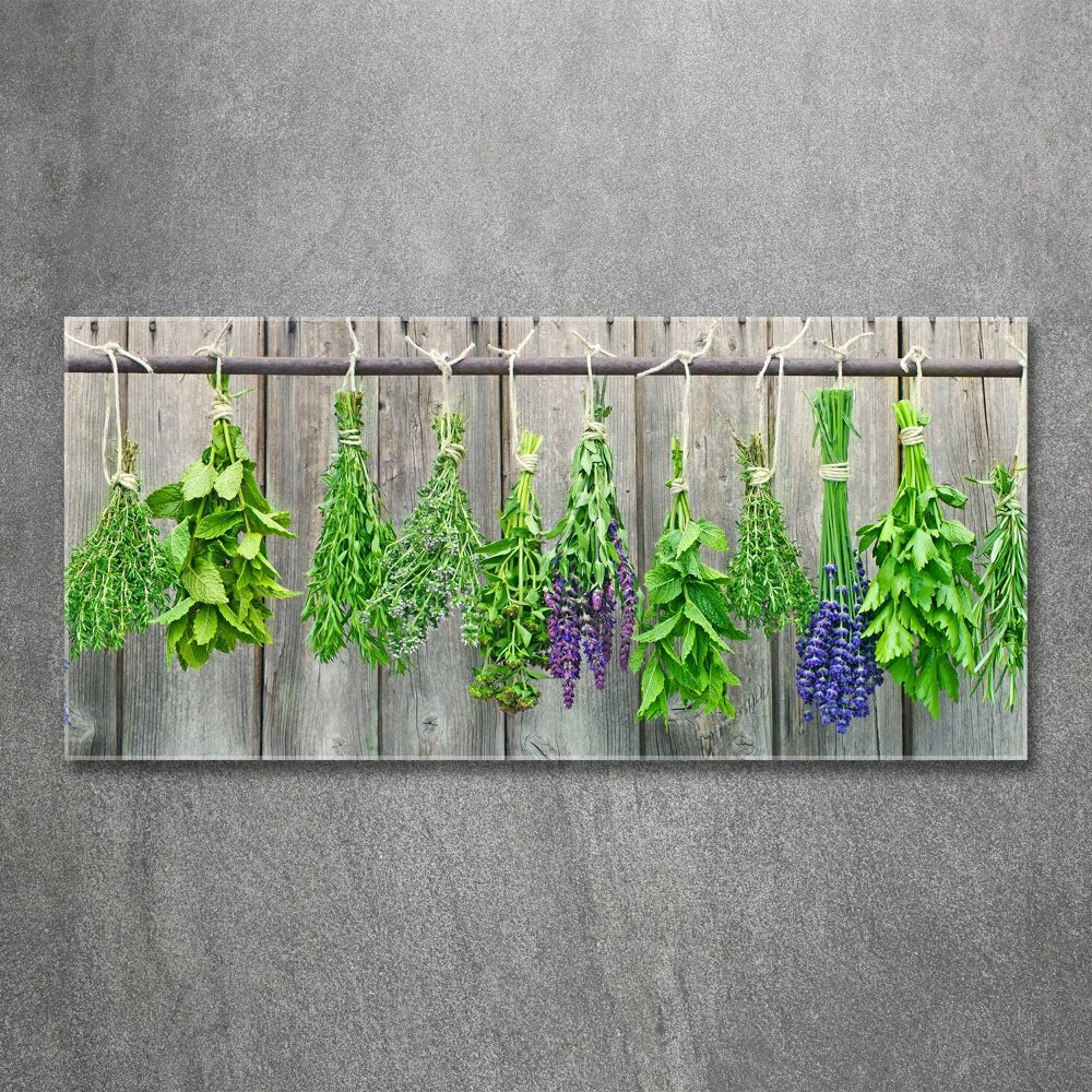 Print on acrylic Herbs on a string