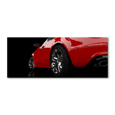 Wall art acrylic Red car