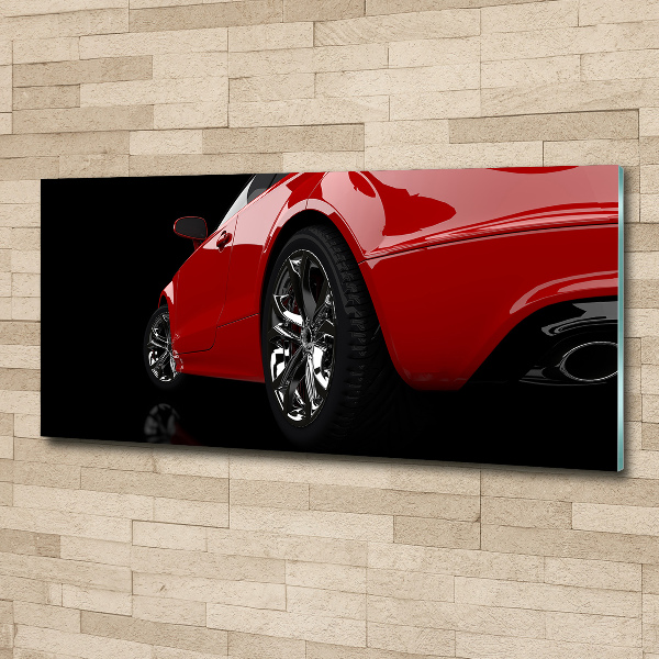 Wall art acrylic Red car