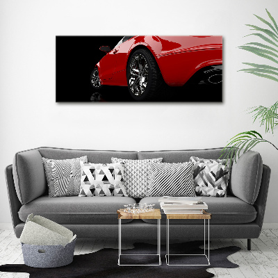 Wall art acrylic Red car