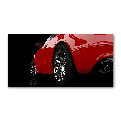 Wall art acrylic Red car