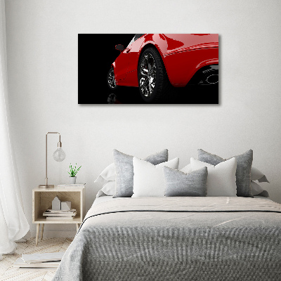 Wall art acrylic Red car