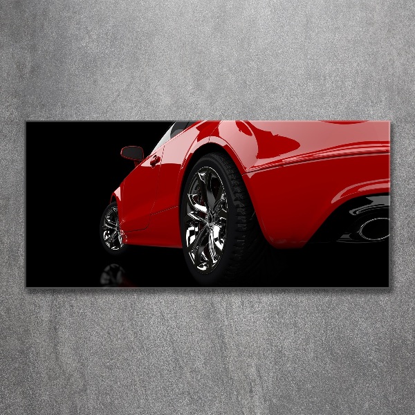 Wall art acrylic Red car