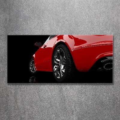 Wall art acrylic Red car