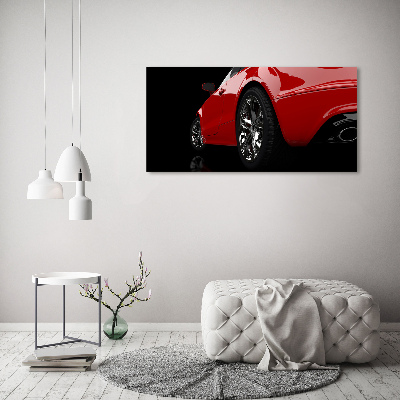 Wall art acrylic Red car