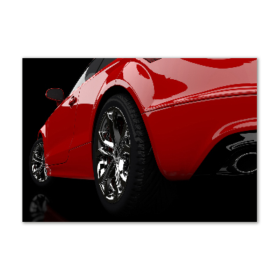 Wall art acrylic Red car