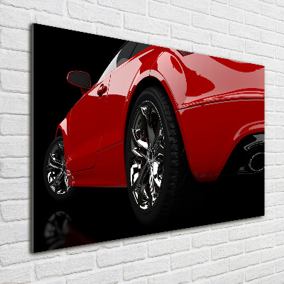 Wall art acrylic Red car