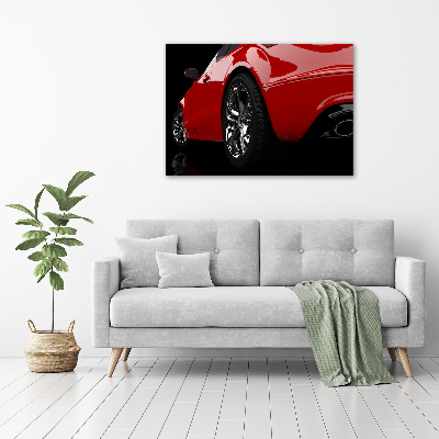 Wall art acrylic Red car