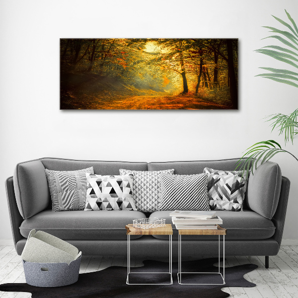 Wall art acrylic Forest in autumn