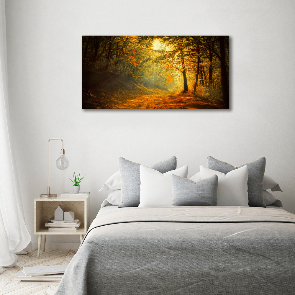 Wall art acrylic Forest in autumn