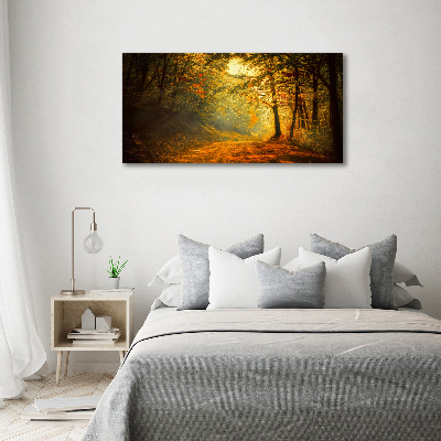 Wall art acrylic Forest in autumn