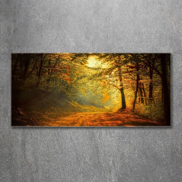 Wall art acrylic Forest in autumn