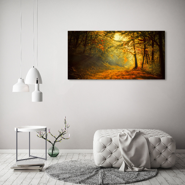 Wall art acrylic Forest in autumn