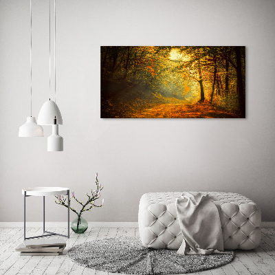 Wall art acrylic Forest in autumn