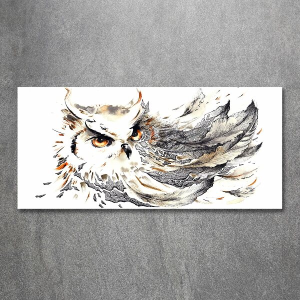 Glass acrylic wall art Owl