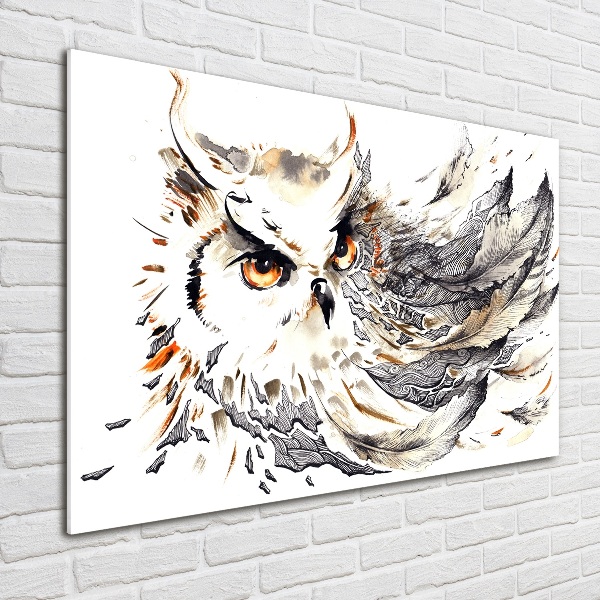 Glass acrylic wall art Owl