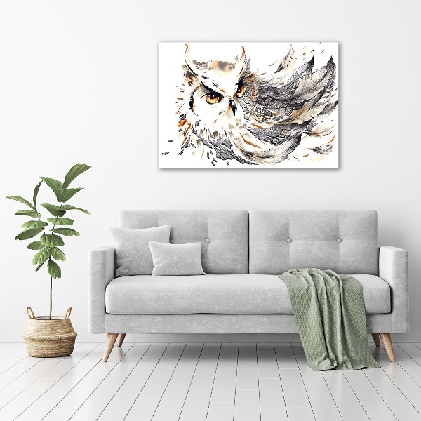 Glass acrylic wall art Owl