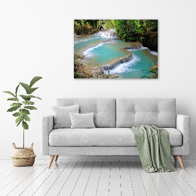 Wall art acrylic Waterfall in the forest