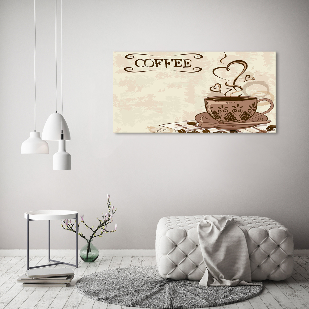 Acrylic print Aromatic coffee