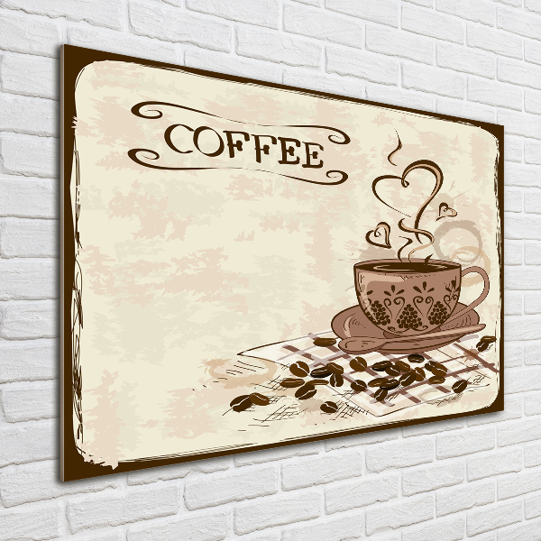 Acrylic print Aromatic coffee