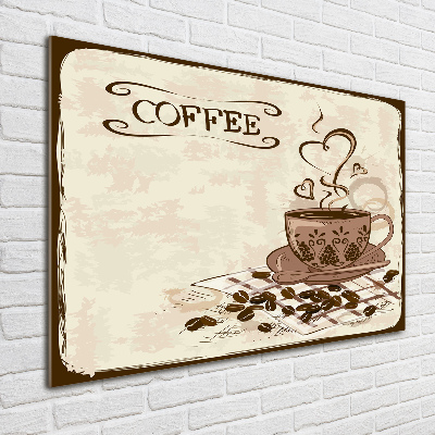 Acrylic print Aromatic coffee