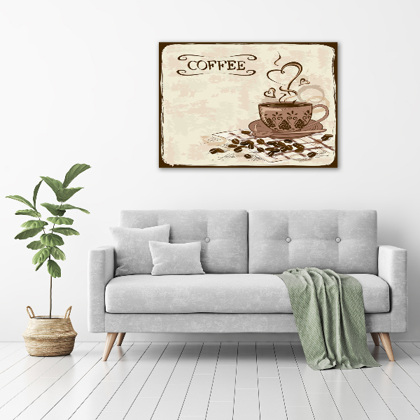 Acrylic print Aromatic coffee