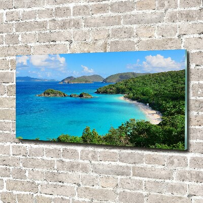 Acrylic wall art Virgin Islands