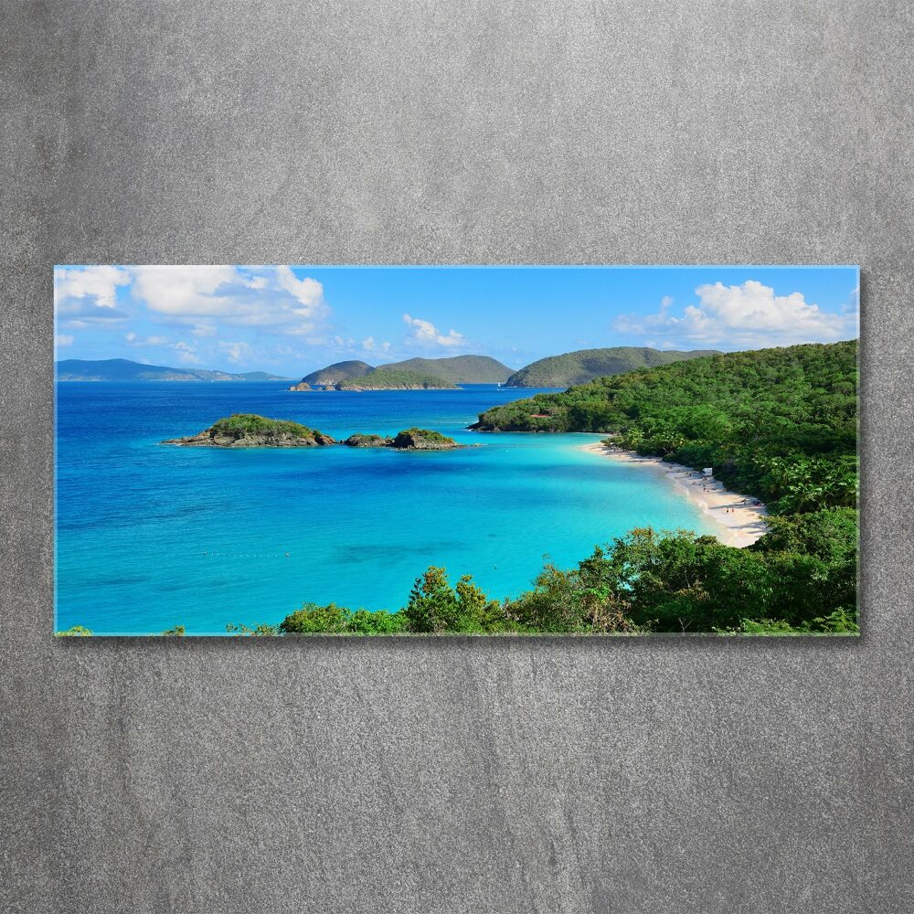 Acrylic wall art Virgin Islands