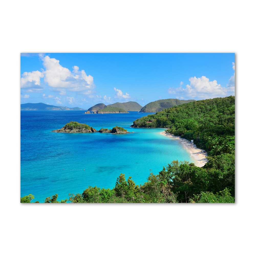 Acrylic wall art Virgin Islands