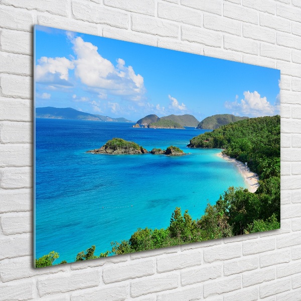 Acrylic wall art Virgin Islands