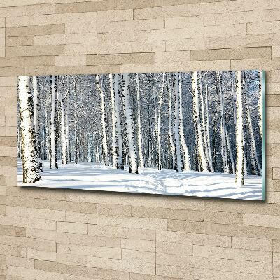 Print on acrylic Forest in winter