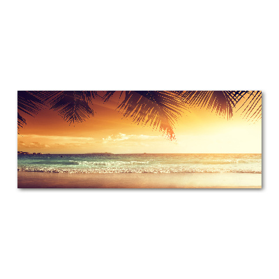 Acrylic print Tropical beach