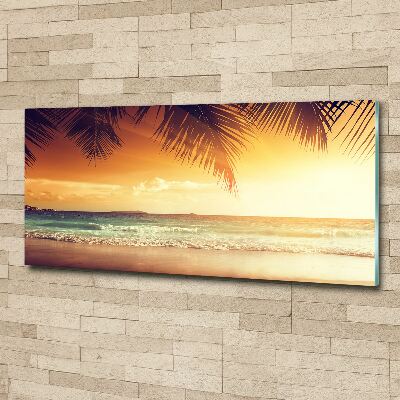 Acrylic print Tropical beach