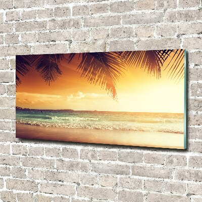 Acrylic print Tropical beach